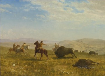 150の主題の芸術作品 Painting - THE WILD WEST アメリカのアルバート・ビアシュタット 西部劇のカウボーイ